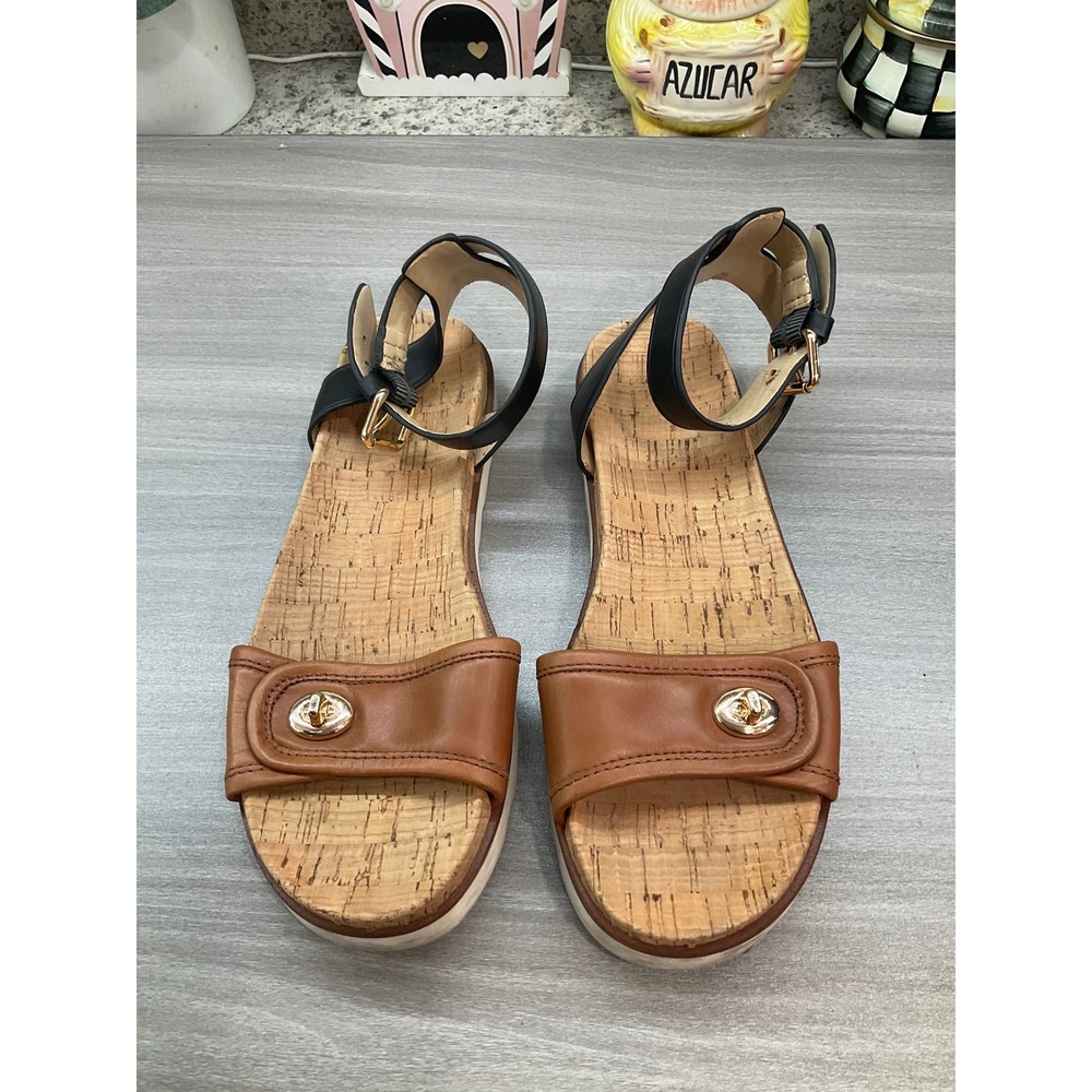 COACH SAHARA CORK SANDALS